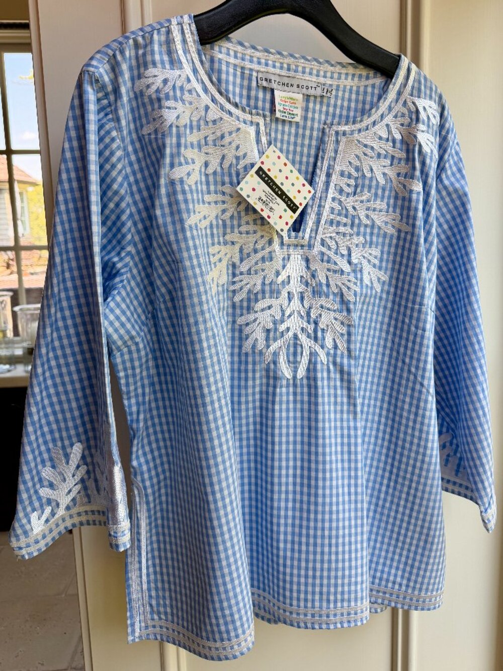 Gretchen Scott- Gingham Reef Tunic in Diva XXXL (18)
